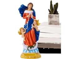 Estátua Da Virgem Maria, Estátua Atmosférica De Resina Da Virgem Maria Com Escultura Colorida Orna Gokoco