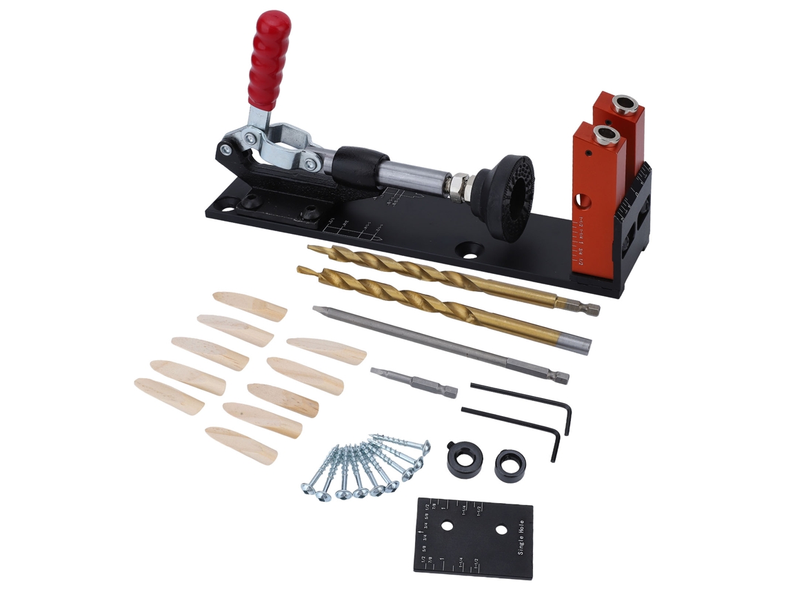 Kit De Modelo Para Furadeiras De Furos Oblíquos E Ferramenta De Localização De Bolso Para Carpintaria