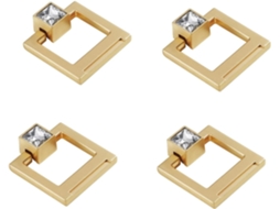 Puxadores Para Armários, Furo Único 4 Peças, Furo Duplo 2 Peças, Dourados, Para Portas De Armários E Guarda Roupas, Com