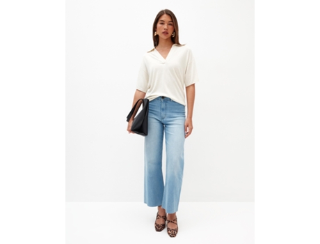 Jeans De Mulher Mo Calã Marine Ganga Azul (44)