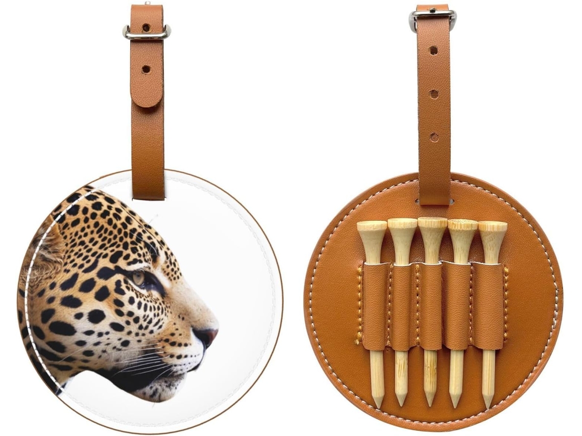 Bolsa para Tees de Golfe Jaguar Head, Preta S/MARCA