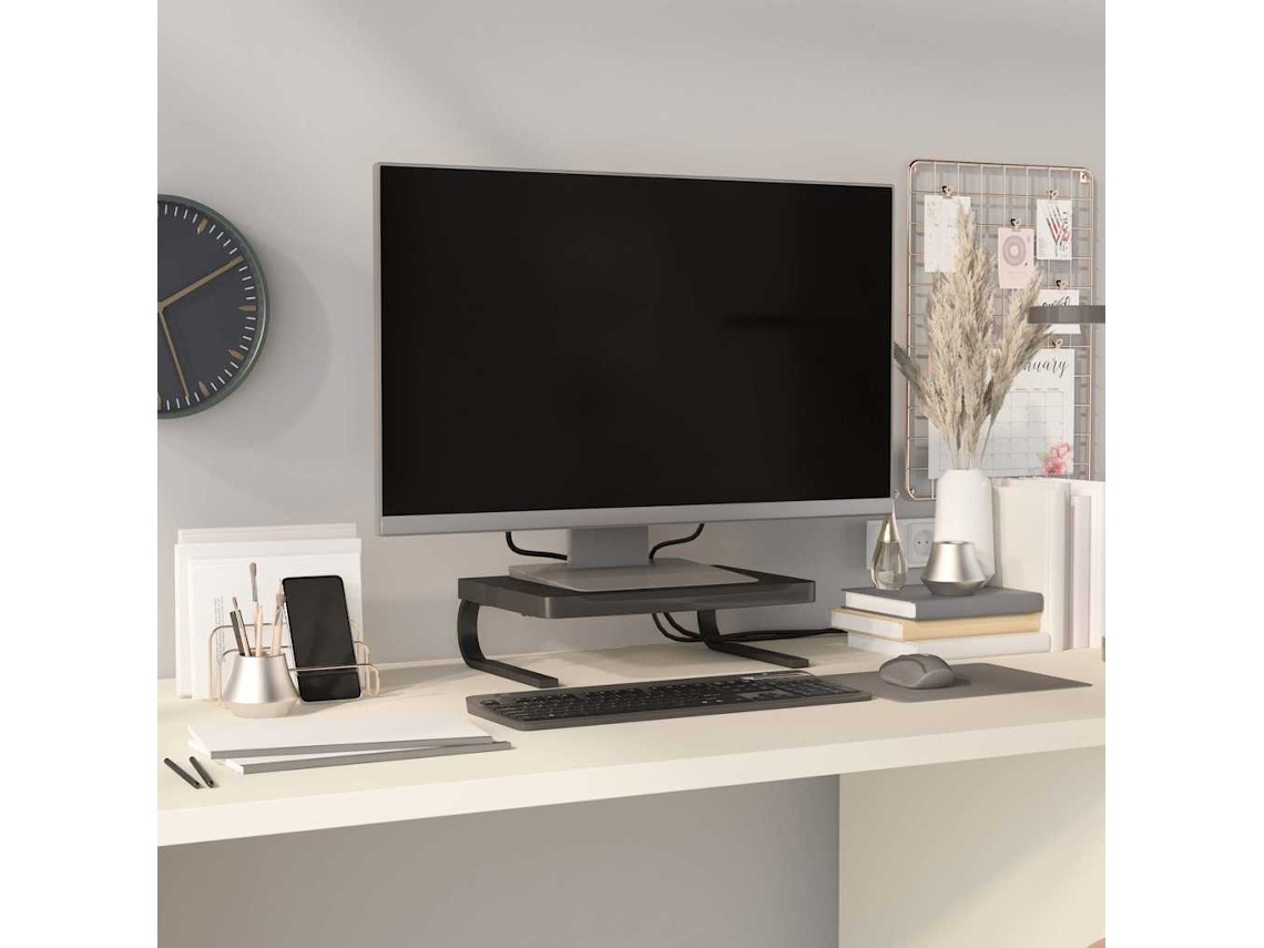 Vidaxl Suporte Para Monitor 37x28x11,5 Cm Preto
