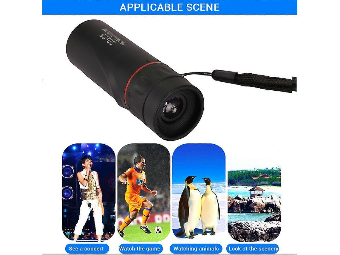 Telescópio Monocular Portátil Mini para Uso Externo em Acampamentos e Caças BRILVIBERA