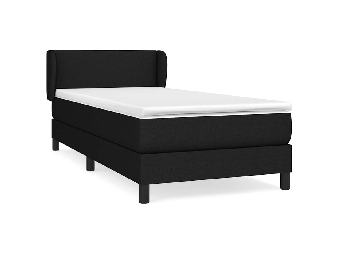 Box Spring Bed, Box Spring Beds Vidaxl Preto Tecido (90 X 190 Cm)