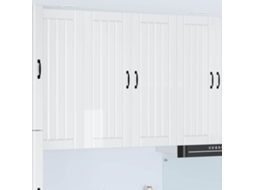 Vidaxl Armário De Parede Lucca Branco Brilhante 80 X 31 X 100 Cm