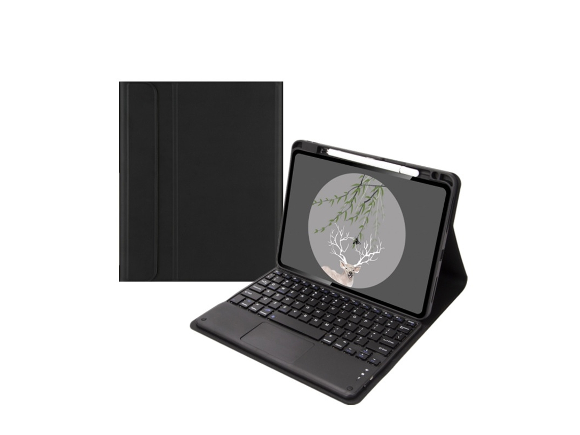 Elysve Capa Com Teclado Bluetooth Touchpad Para Xiaomi Pad 6/6pro 11 Polegadas, Cor Preta