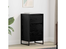 Vidaxl Buffet Carvalho Preto 42 X 36 X 75,5 Cm Madeira Processada
