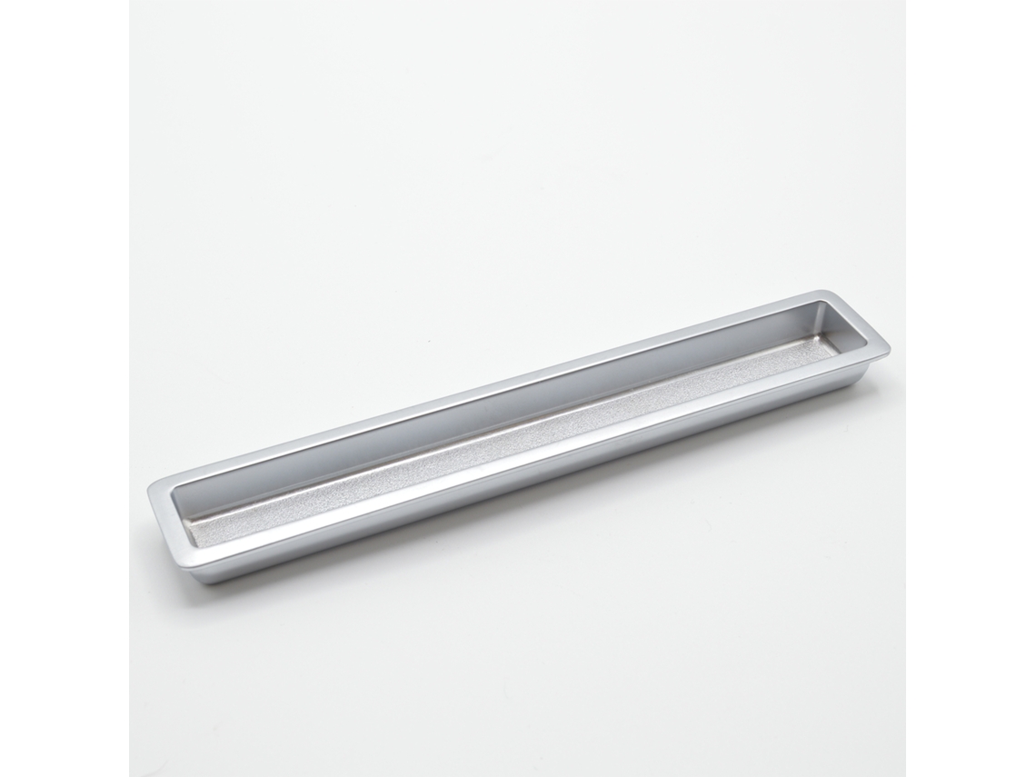 Puxador HARDWAREXCHANGE Retangular em Zamac, 240x25mm Cromado fosco (pacote de 25)