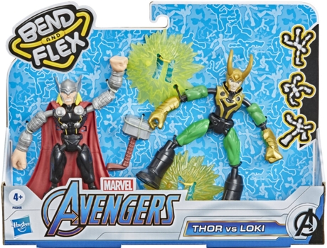 Figura de Ação AVENGERS Thor vs Loki Bend and Flex (Idade Mínima: 4 anos)