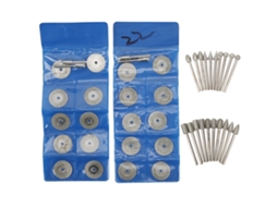 Conjunto De Ferramentas De Misturadora Eléctrica Com Disco De Corte Mini, Lâmina De Serra Circular E Discos De Esmeril Para Trabalho De Madeira