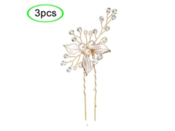 Acessório De Cabelo Para Noiva Pequeno Flor Com Pérola Inserida