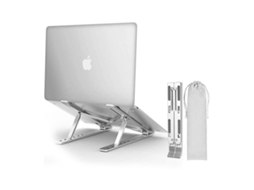 Suporte Dobrável Para Laptop Com Ângulo Ajustável Prata Slowmoose