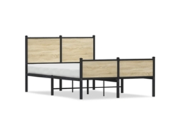 Bed Frame, Bed Frames Vidaxl Marrom Aço (120 X 190 Cm)