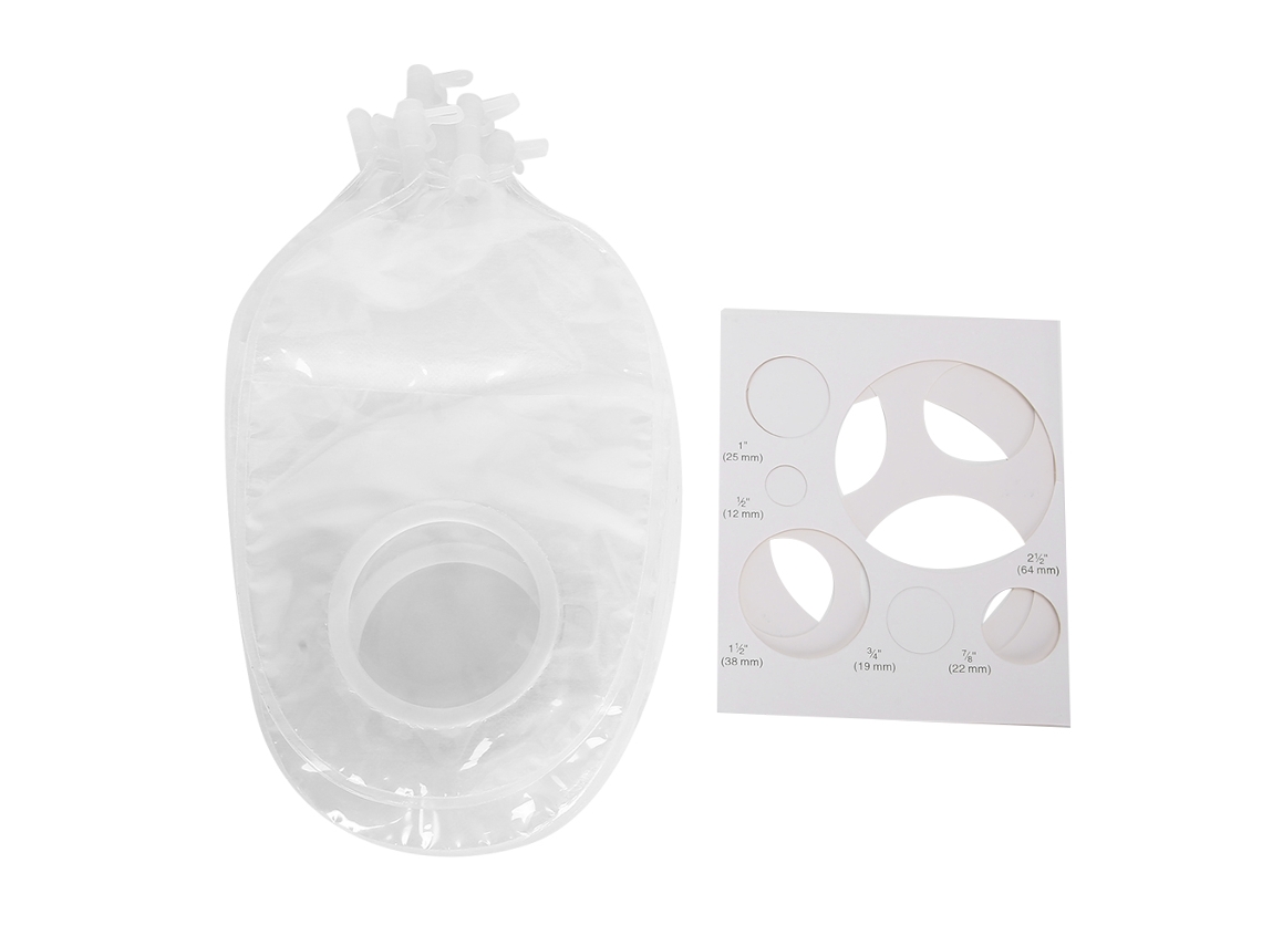 KOFIHETY Bolsa Descartável De Ostomia Urinária E De Colostomia Em Duas Peças Com Cartão Medidor