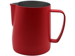 Jarra de Aeração Nova Line, Aço Inoxidável 304, 600ml, Para Café e Leite, Vermelha