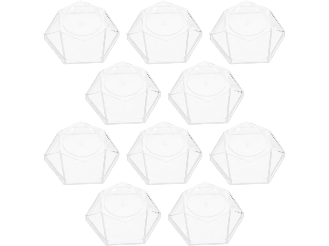 Suportes Para Bolas De Cristal Em Acrílico Transparente Mikikit, Base Estável, Tamanho Médio, Pacote Com 10 Peças Para