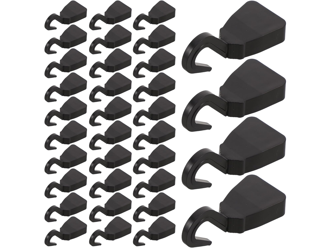 100 Ganchos De Plástico Para Armazenamento De Cadeirinhas De Carro, Clipes Resistentes, Rede