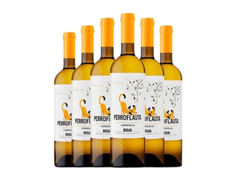 Vinho branco AZABACHE Perroflauta Verdejo Rioja (0.75 L - 6 Unidades)
