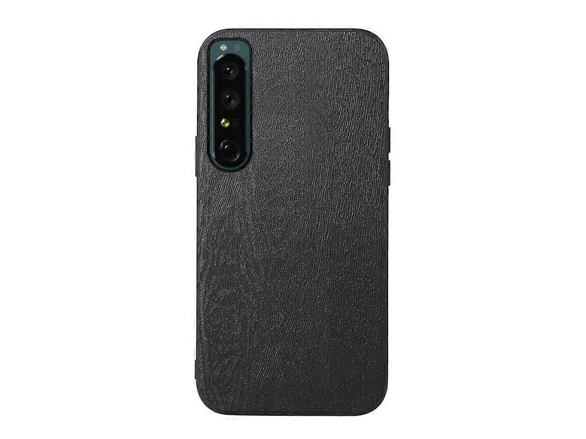 Capa De Celular De Pu Com Textura De Madeira Para Sony Xperia 1 Iv