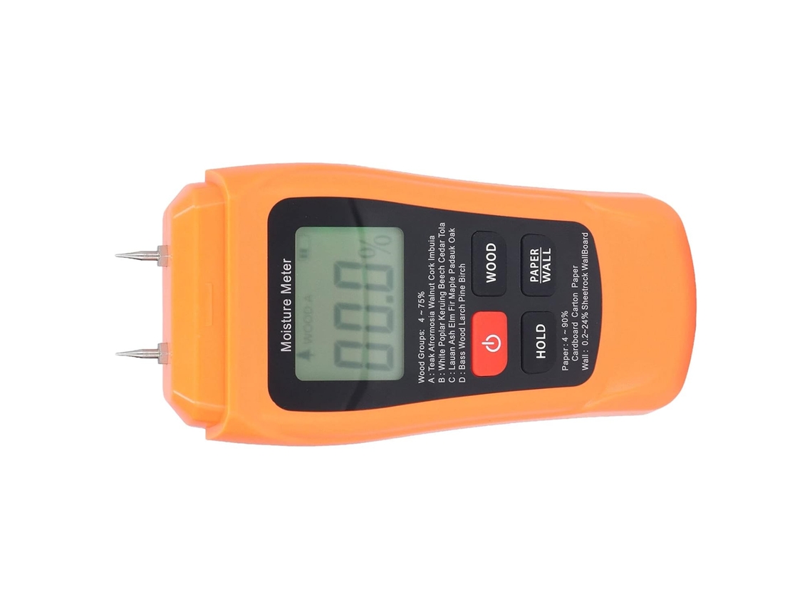 Medidor De Umidade Digital Mt18 Detector Para Madeira Alta Precisão, Ideal Construtores E Proprietários