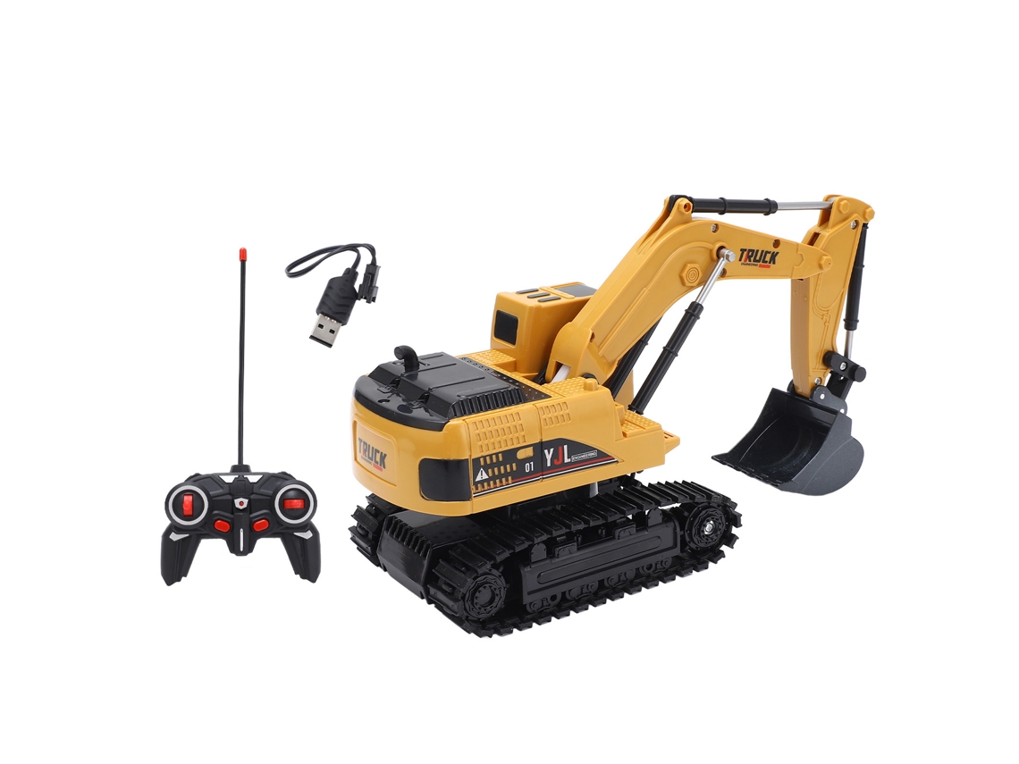 Mali brinquedo de Escavadeira Controle Remoto 4wd 2.4g 6ch com Design Realístico Presente de Aniversário