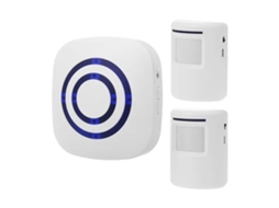 Aetheria sensor de Movimento Inteligente Campainha Sem Fio Kit com 2 Sensores Pir 38 Toques Led