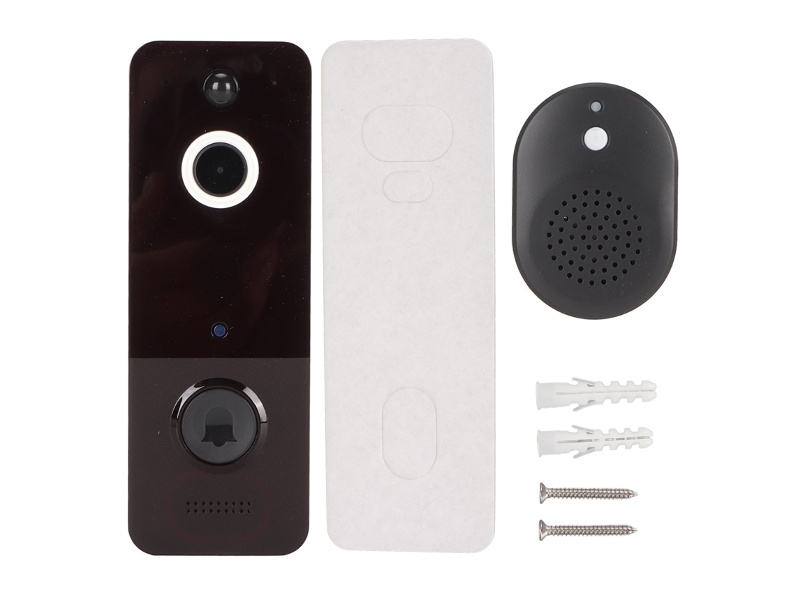 Campainha com Vídeo Sem Fio Wifi Hd S/MARCA Visão Noturna Ip65 Resistente à Água Bateria Longa Duração
