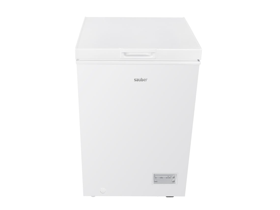 Freezer horizontal SAUBER Série 5 CH10024WH de 54,5 cm e 98 litros com luz interna.
