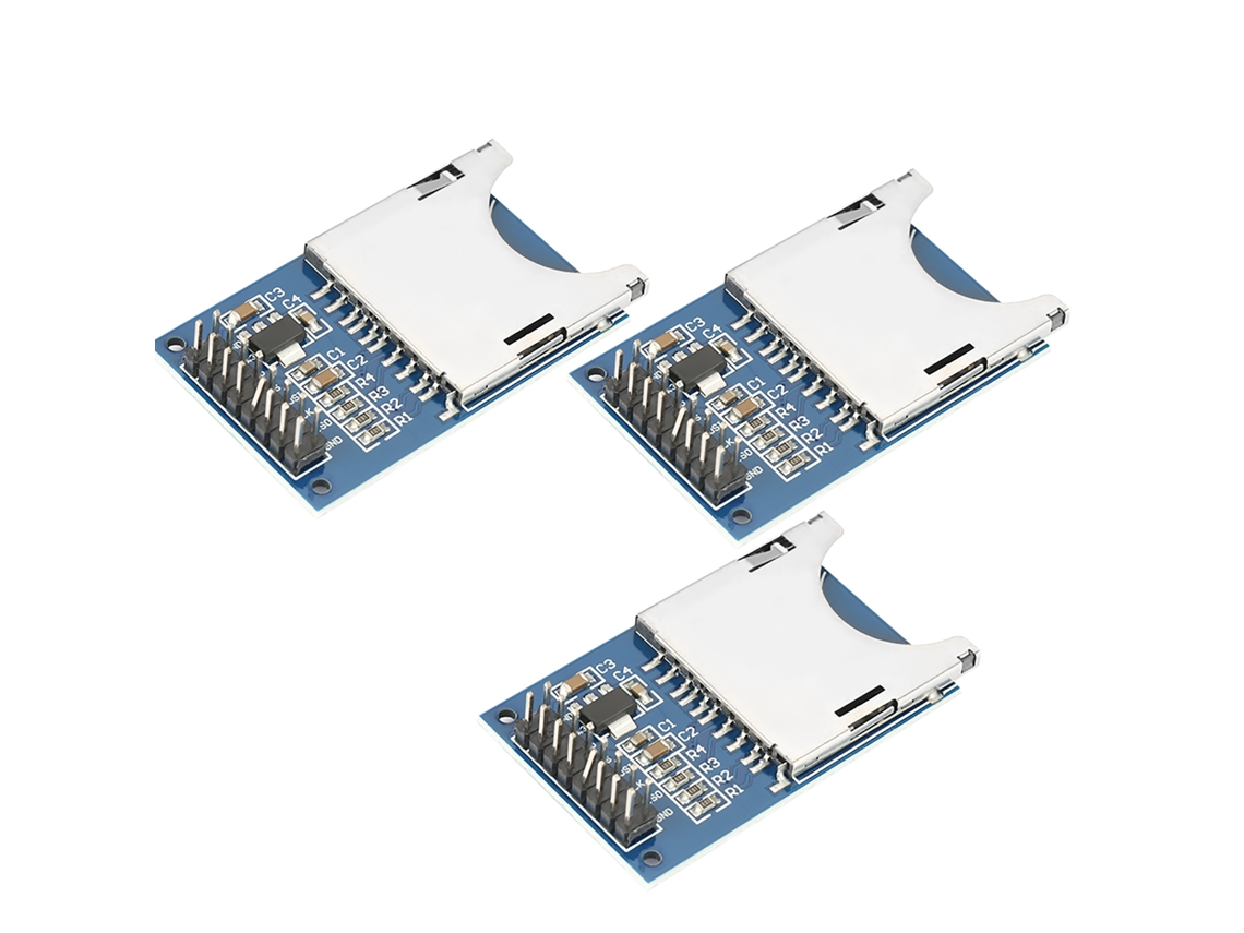 3pcs módulo tarjeta sd ranura leitor socket para leitura e escrita arm mcu | S/MARCA