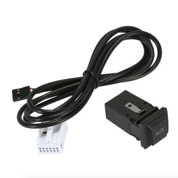 Conector De Cabo De Áudio Aux Com Cabo Para Vw Golf Mk5 Mk6 Jetta Rcd310