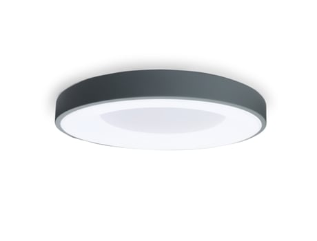 Plafon Led De Design 40w Circular Em Metal Ø50 Cm 3000k 4000k 6000k Selecionável Driver Philips 5000lm Irc 85 Sem Cintilação Alpinaluz