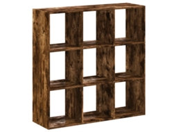 Bookcase, Bookcases Vidaxl Marrom Madeira Processada (102 X 32 X 102 Cm)