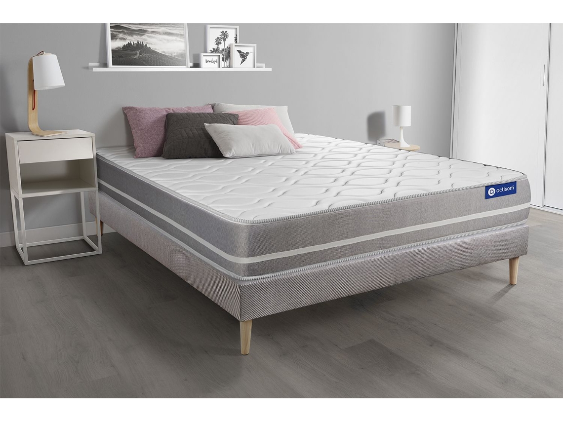 Sommier de Casal Actimemo Touch Memória ACTISOM Espuma com memória Cinzento (180x200)