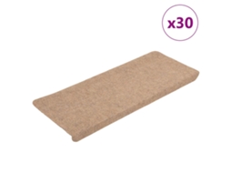 Tapetes De Escada Adesivos 30 Pcs 65x24,5x3,5 Cm Bege DKD HOME DECOR