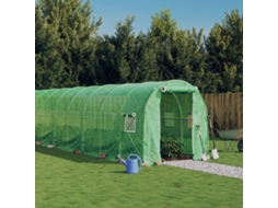 Vidaxl Estufa Com Estrutura De Aço 48 M² 24x2x2 M Verde