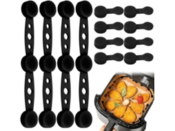 Fivela Magnética De Silicone Para Fritadeira A Ar, 12 Unidades, Resistente A Altas Temperaturas, Reutilizável