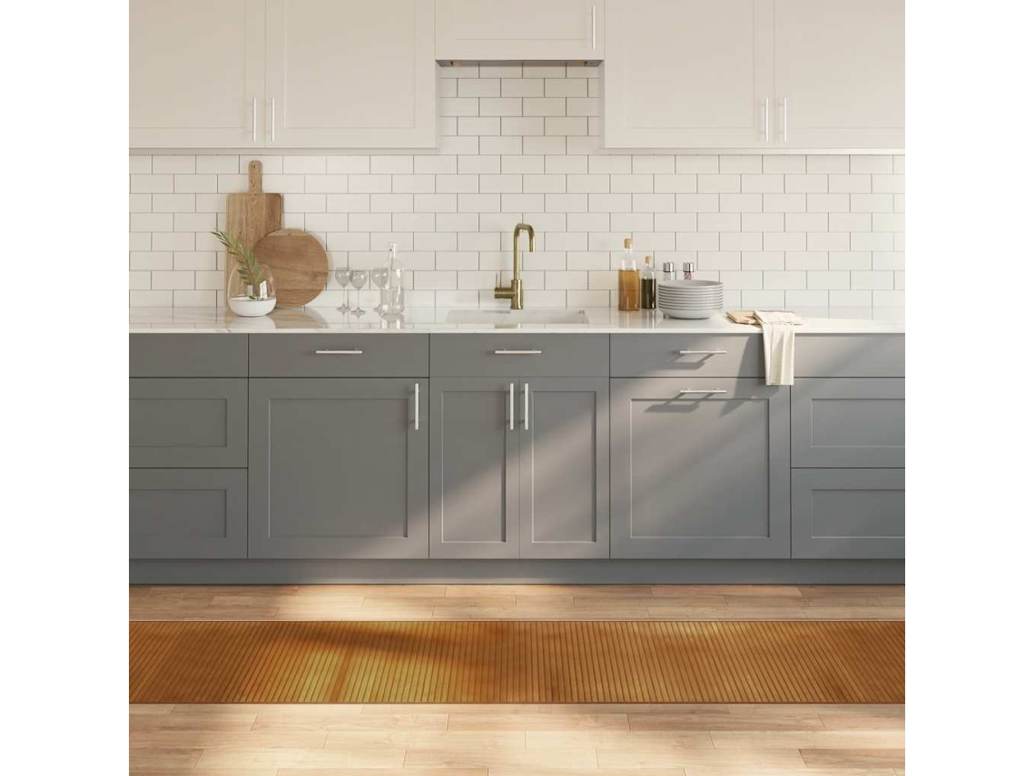 Vidaxl Tapete Retangular 60x400 Cm Bambu Castanho