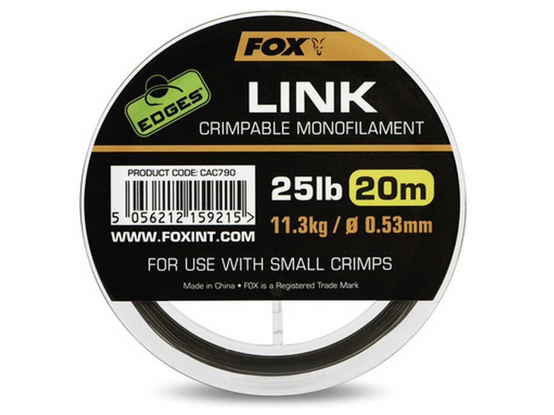 Monofilamento Edges Link 20 M Transparente 0.530 Mmfox International