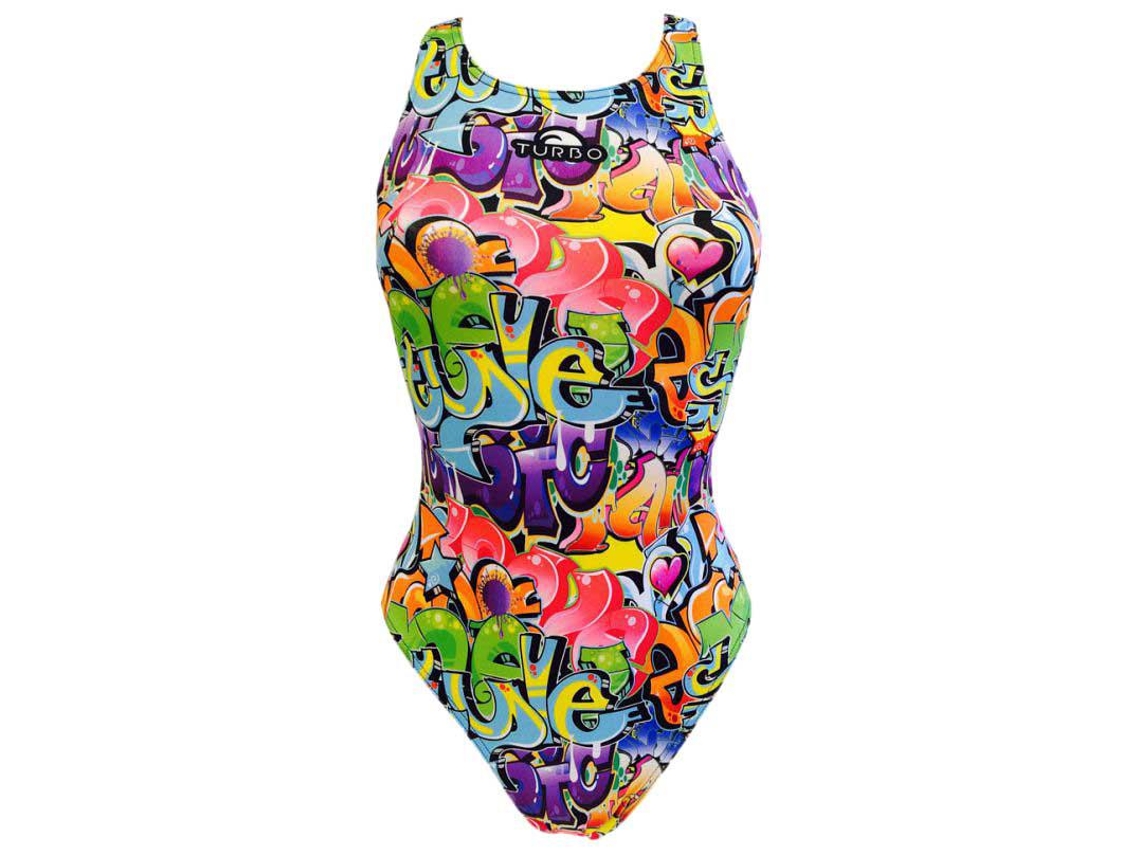 Fato de banho para Mulher TURBO Graffitti 2016 Multicor para Natação (XXL)