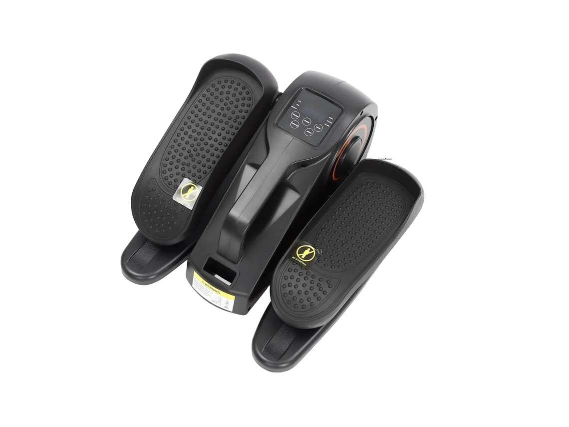 Treinador Elíptico Elétrico, Velocidade Ajustável, Controle Remoto, Preto Oem