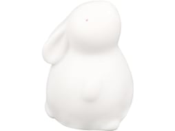 Estatueta de Coelho em Cerâmica para Jardim e Mesa. Pequena Estatueta de Coelho como Decoração. Estátua de Coelho para CHABERLU