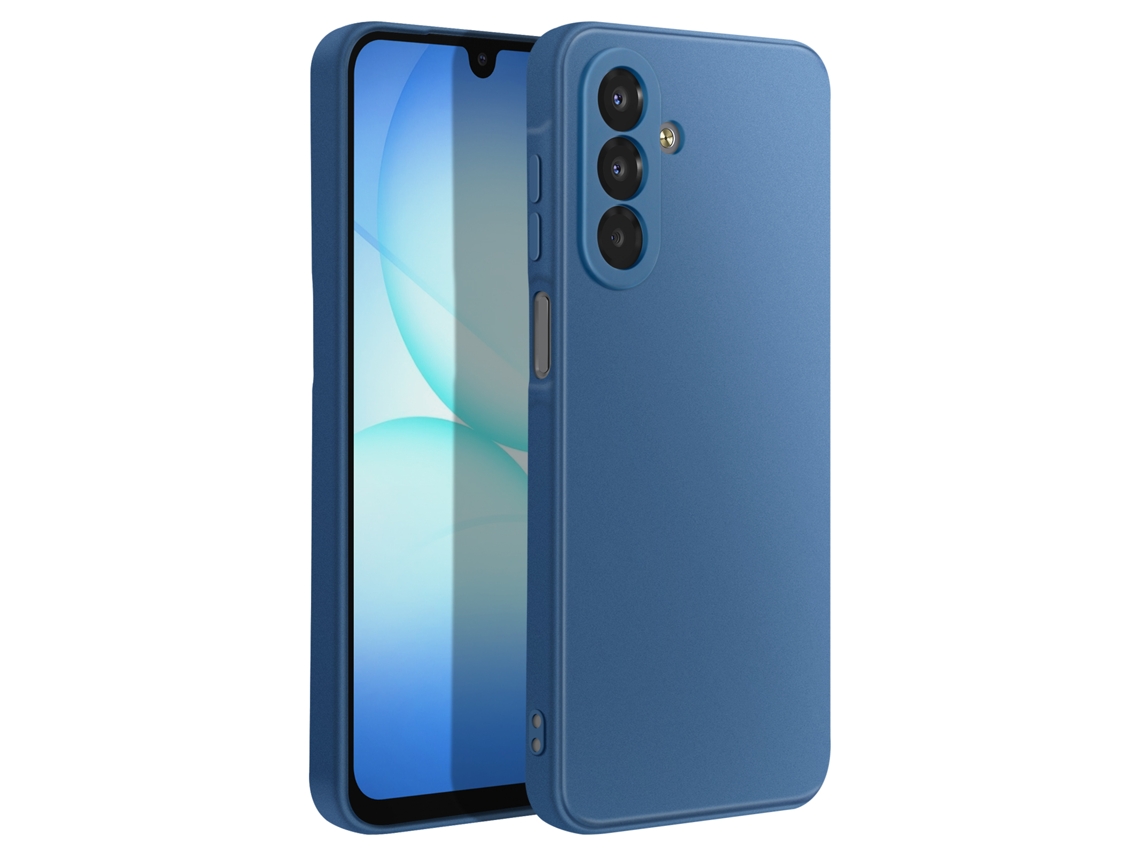 Avizar Capa Para Samsung Galaxy A17 Em Silicone Macio Antichoque Azul Claro