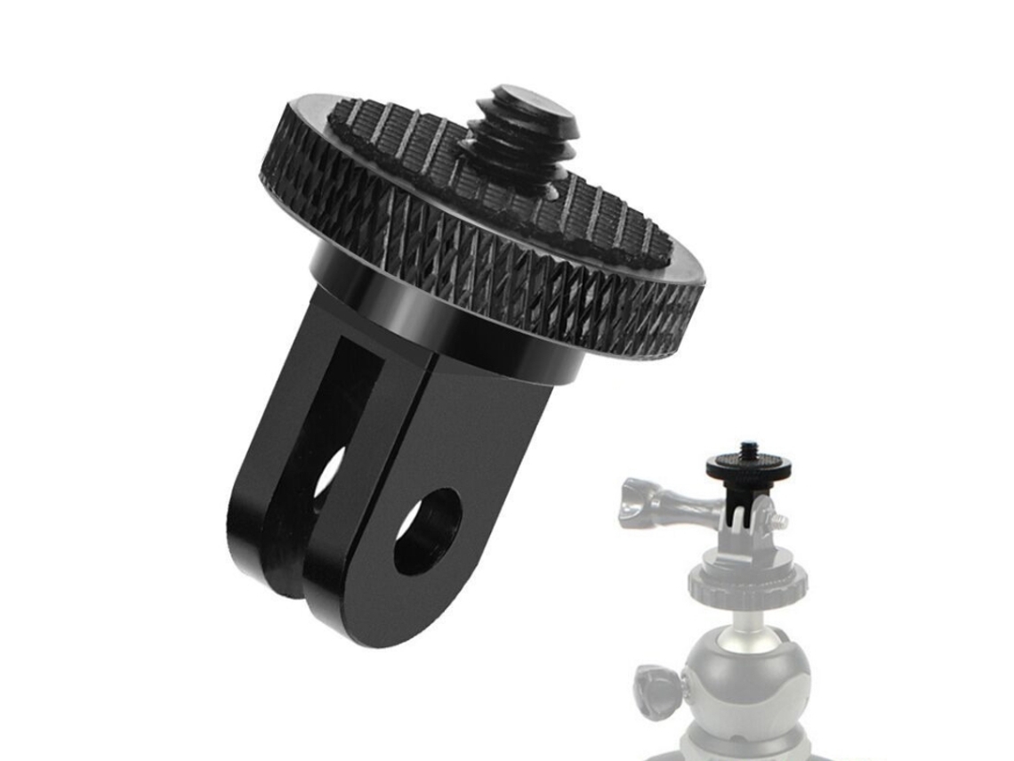 Cabeça De Transferência 1/4" Em Liga Alumínio Telesin, Acessório Para Câmeras Esportivas Compatível Com Gopro Hero11 Black / Hero9-aquaforge