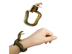 Mali pulseira de Cobra Brinquedo Pvc Realista para Halloween Festas e Travessuras