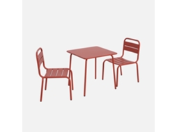 Conjunto de Mesa e Cadeiras para Crianças Terracota 2 Lugares L SWEEEK