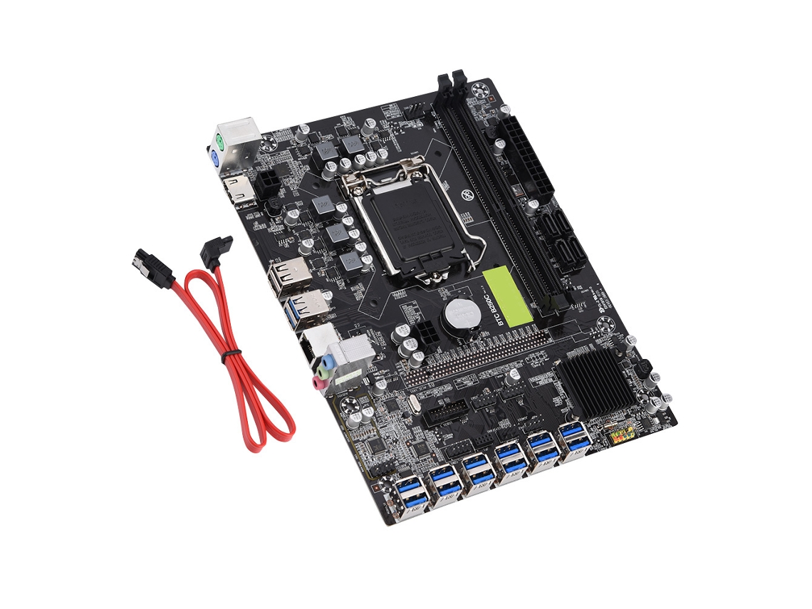 Placa-mãe De Computador Desktop Profissional B250-btc 12-cartões Ddr4 Placa-mãe De Mineração De Bitcoin Gigabyte