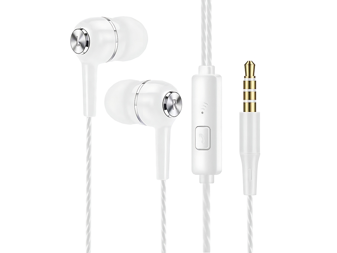 FONES DE OUVIDO SEM FIO MDUG à prova d'água com Gancho e Microfone (laranja e Branco)