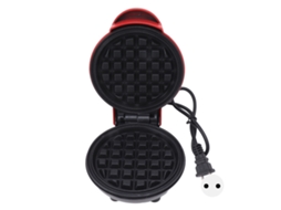 Mini Máquina de Waffle e Sanduíche Elétrica Red com Pluga Eu 220v Multifuncional LAXISCREED