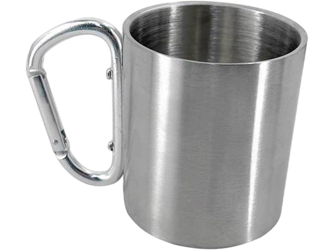 Caneca De Aço Inoxidável Com Isolamento Térmico, Ideal Para Camping E Trilhas.