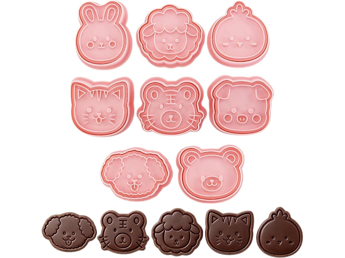Molde De Silicone Para Biscoitos, 8 Peças, Para Decoração De Doces